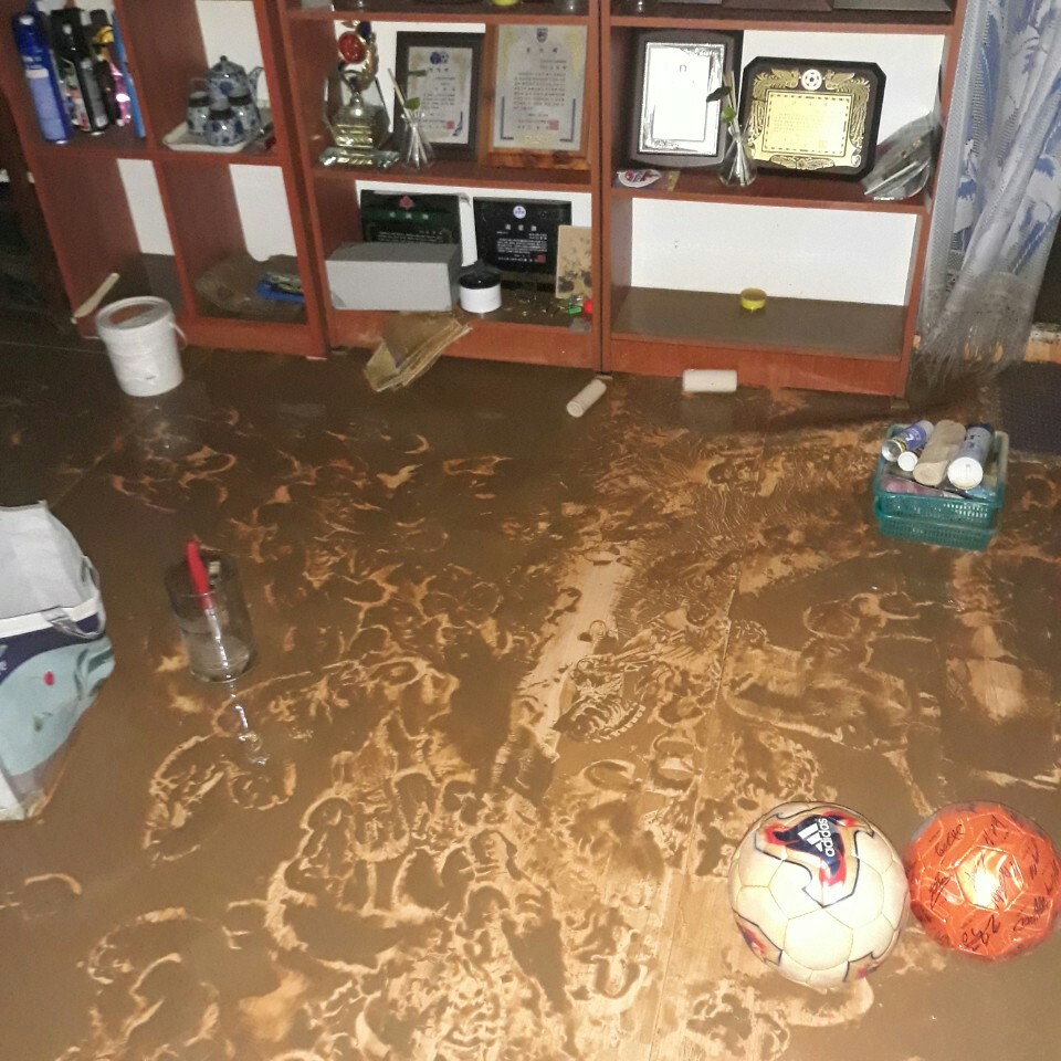 원덕면 대풍 피해 농가 복구 지원 봉사활동 사진